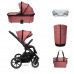 Carro Muuvo Slick 2.0 Pure Pink con accesorios